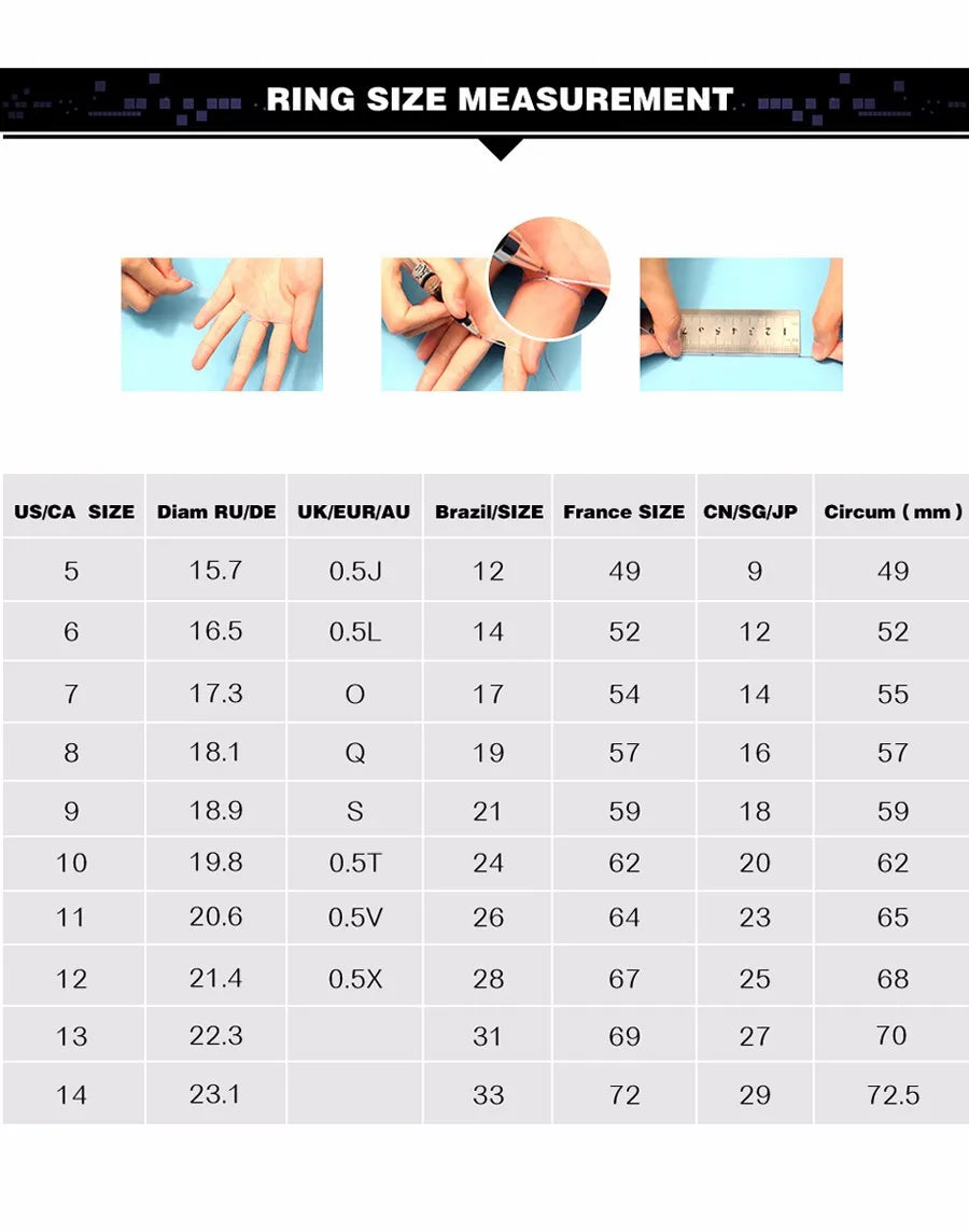 Buyee 925 Sterling Silver Big Ring Finger White Zircon Ring for Woman Man Fashion Luxury Wedding Party Fine Jewelry Circle