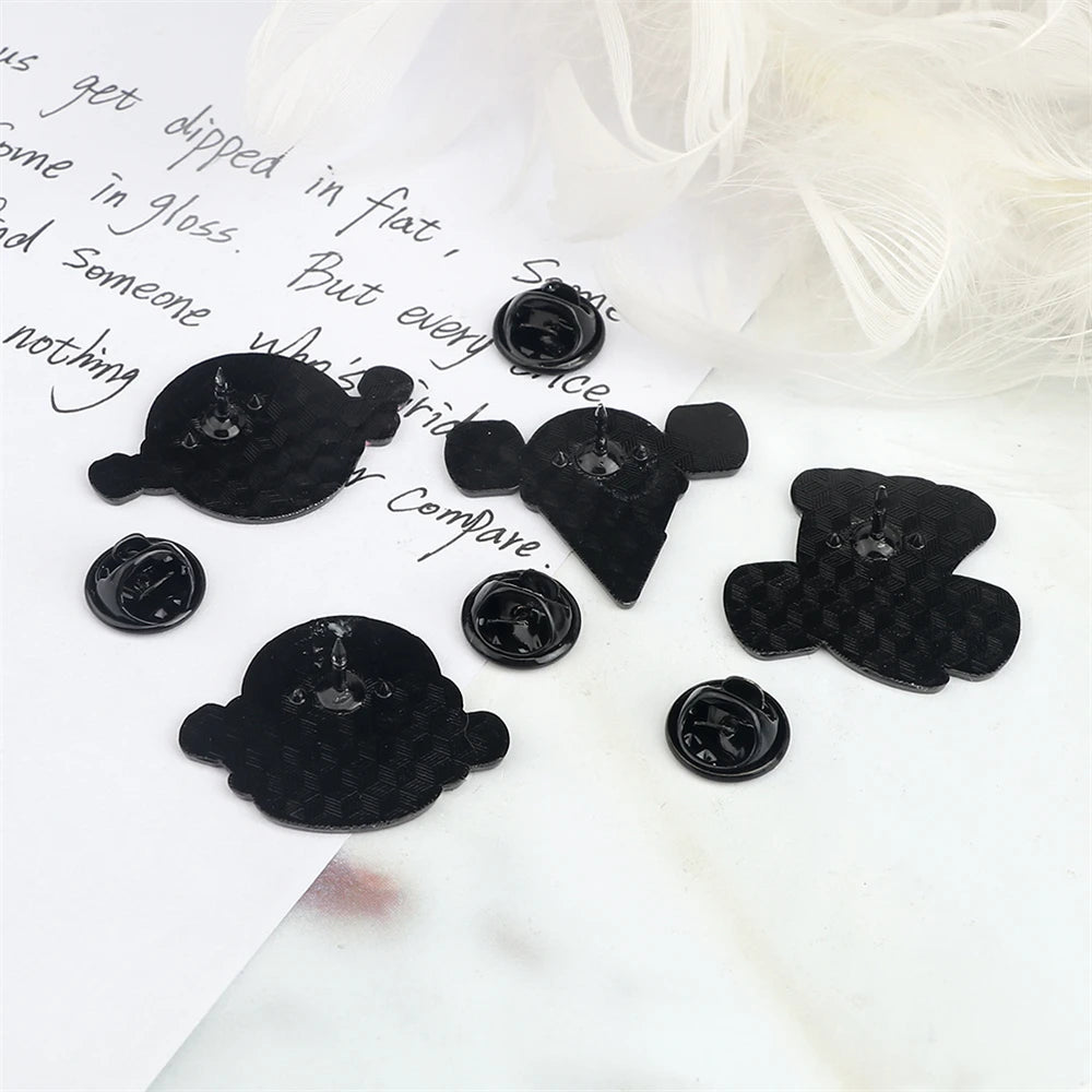 Cartoon Fitness Food Pins Cute Pizza Ice Cream Hamburg Doughnut Lifting Dumbbell Enamel Brooch Bag Lapel Badge Jewelry Wholesale