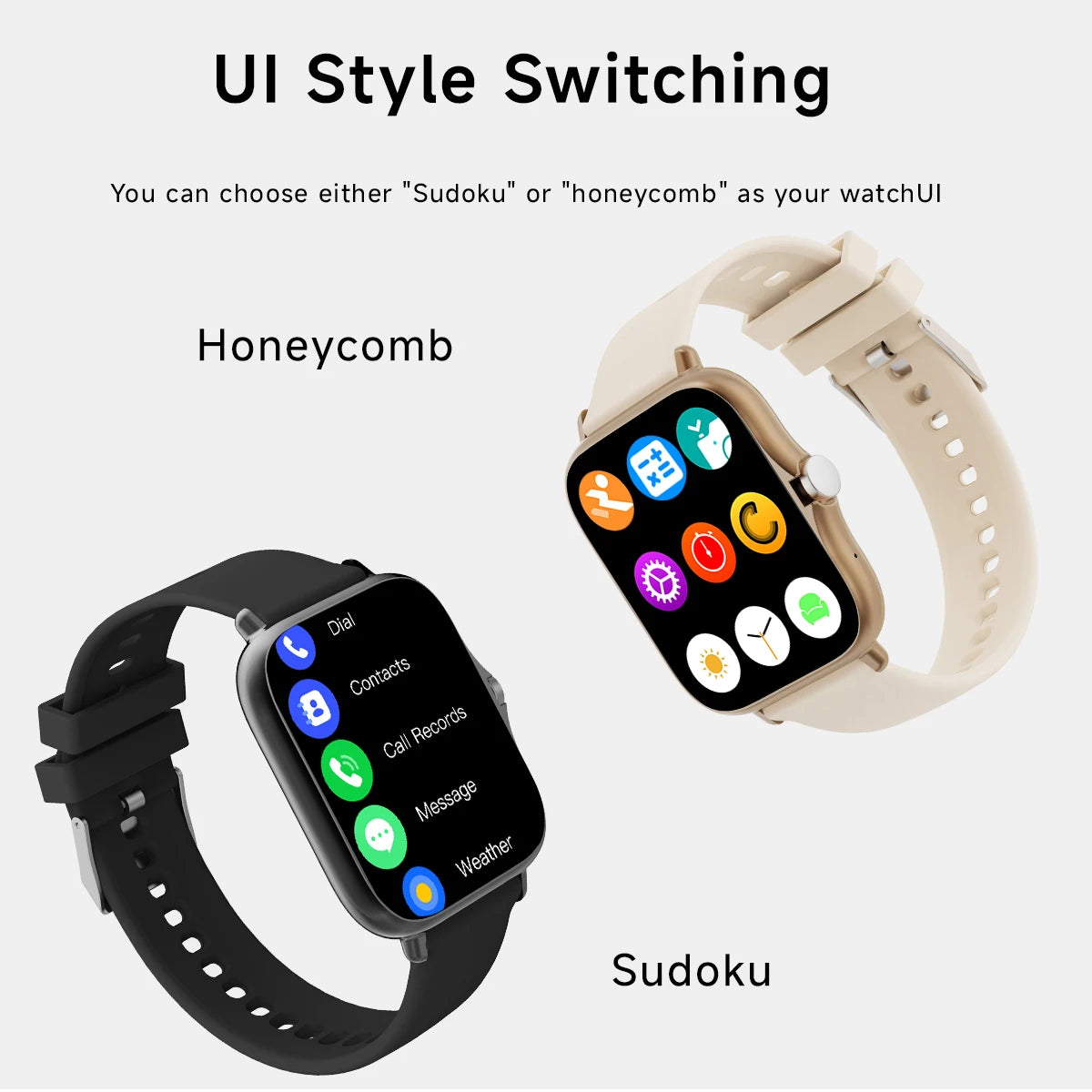 2025 New Square Sport Smartwatch for Android/IOS Heart Rate/Sleep Monitor Fitness Tracker BT Call Smart Watch For Men Women Gift