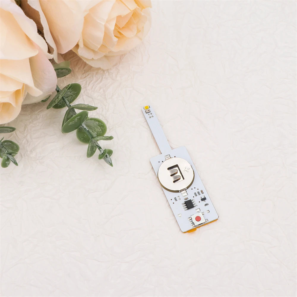 3-6Pcs/set Creative Blow-Out LED Candle Light for Light-Up Birthday Card Perfect for Scrapbook layouts and POP-up Projects Light