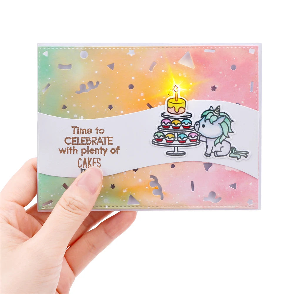 3-6Pcs/set Creative Blow-Out LED Candle Light for Light-Up Birthday Card Perfect for Scrapbook layouts and POP-up Projects Light