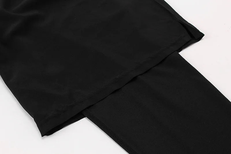 New Men Quick Drying Breathable Fake Two Piece Fishing Pants Running Training Fitness Pants Outdoor Elastic Hiking Cycling Pants