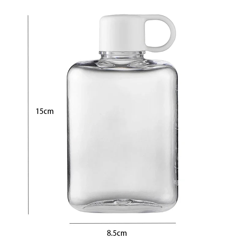 360 ML Water Botlte BPA FREE Flat Clear Plastic Crystal Drinks Kettle Portable Notebook Fitness Bike Cup Summer Cold Water Jug