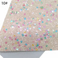 Rolls 30x134cm Sheets 21x29cm Pastel Colors Chunky Glitter Leather Felt Backing Glitter Faux leather For Bow Earrings DIY  6S134