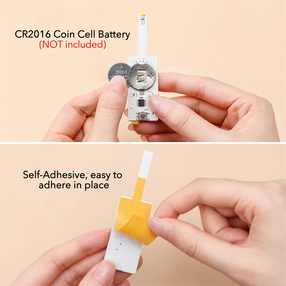 3-6Pcs/set Creative Blow-Out LED Candle Light for Light-Up Birthday Card Perfect for Scrapbook layouts and POP-up Projects Light