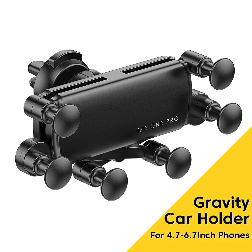 Essager Gravity Car Phone Holder Air Vent Clip Mount Mobile Phone Stand In Car GPS Support For iPhone 14 13 Pro Xiaomi Samsung