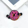 Cartoon Fitness Food Pins Cute Pizza Ice Cream Hamburg Doughnut Lifting Dumbbell Enamel Brooch Bag Lapel Badge Jewelry Wholesale