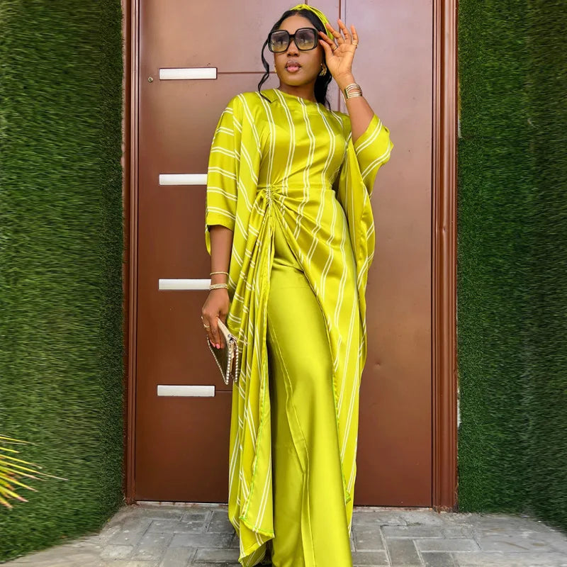 Asymmetrical Split Maxi Top and Wide Leg Pants Two Piece Set for Women Elegant Summer Outfits for Women Casual Loose Fit Style