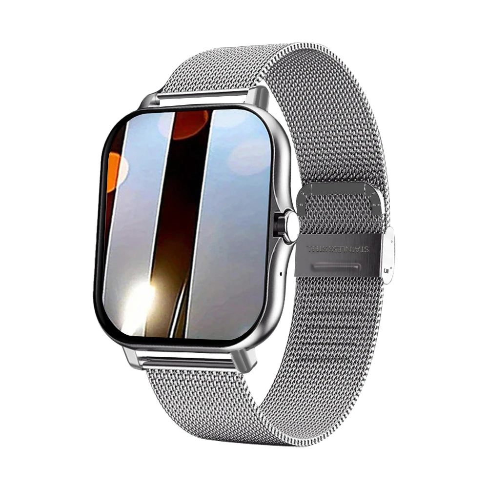 2025 New Square Sport Smartwatch for Android/IOS Heart Rate/Sleep Monitor Fitness Tracker BT Call Smart Watch For Men Women Gift