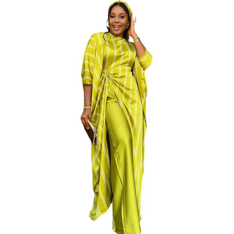 Asymmetrical Split Maxi Top and Wide Leg Pants Two Piece Set for Women Elegant Summer Outfits for Women Casual Loose Fit Style